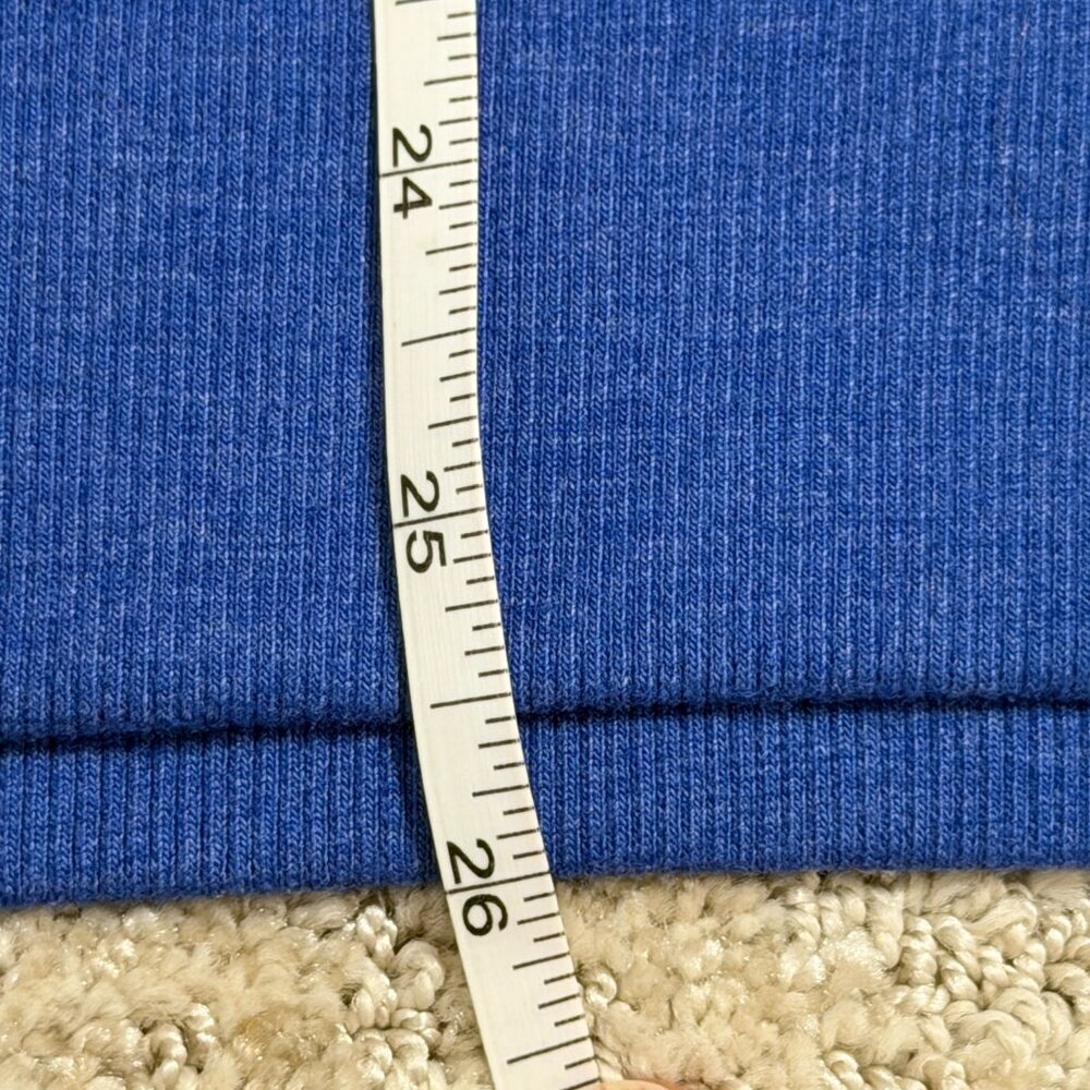 CG Varsity Stripe Sweatshirt Blue Gray Collegiate Crewneck Size L - Picture 2 of 7